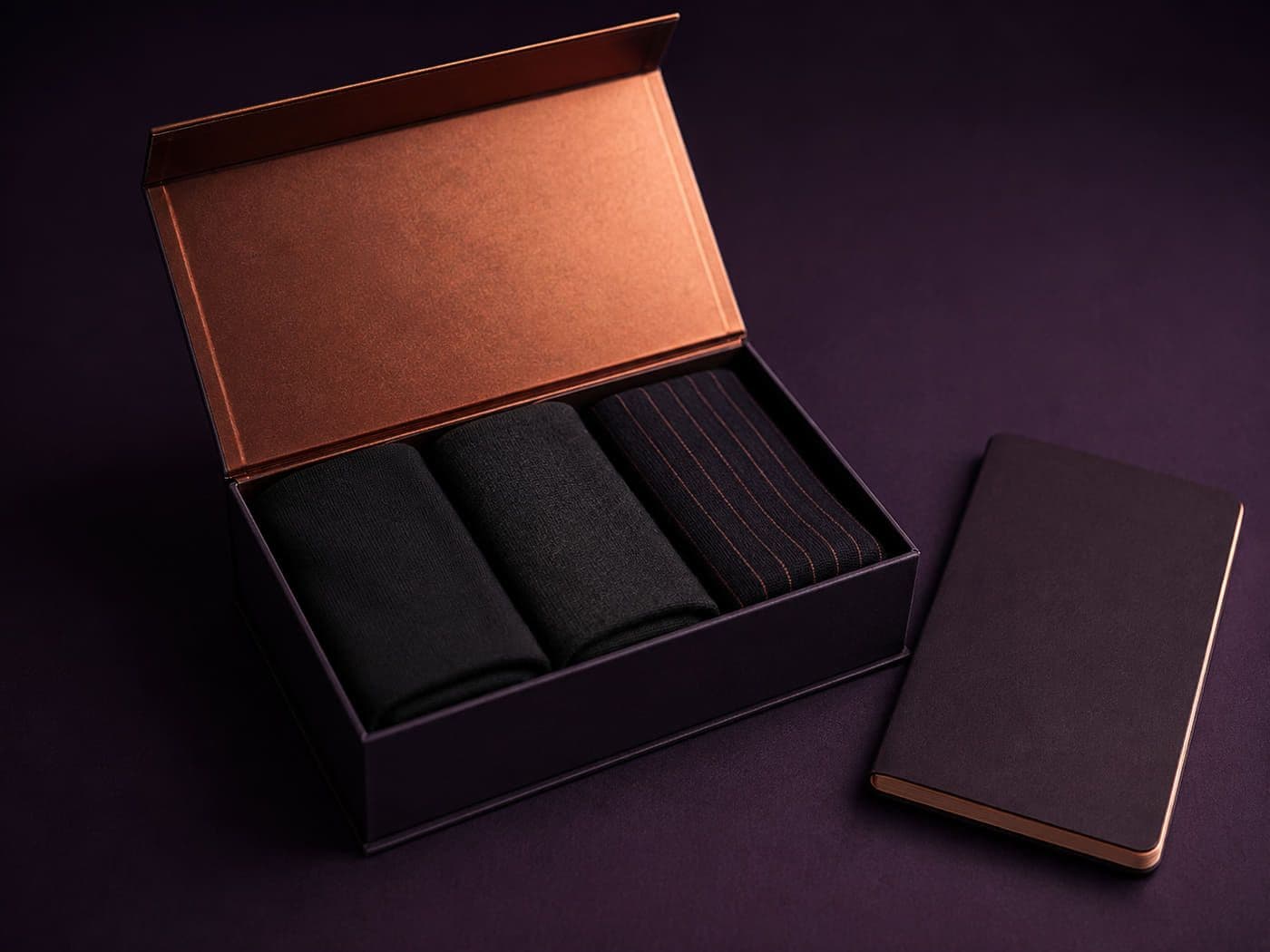New Job gift boxes, shown open